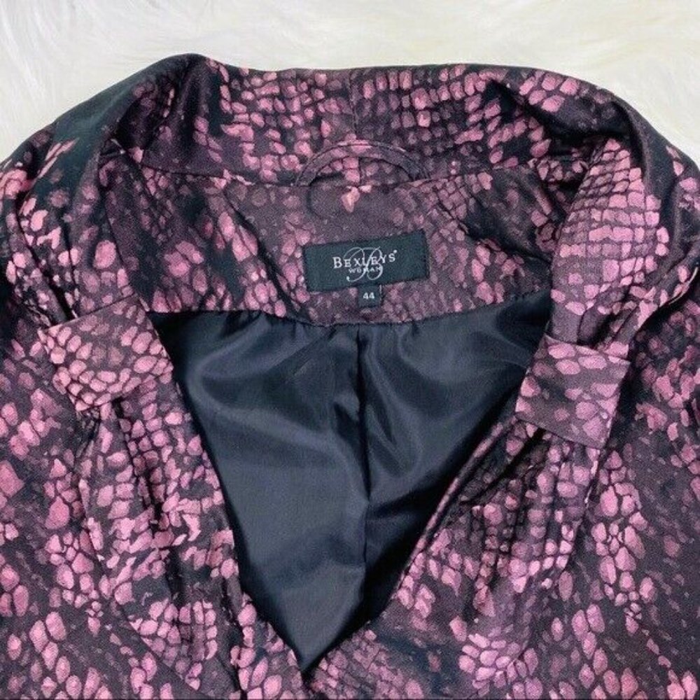 Women’s Pink Snake-Print Jacket - Picture 4 of 8